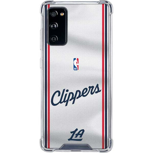 NBA Los Angeles Clippers Team Jersey Galaxy S20 FE Clear Case
